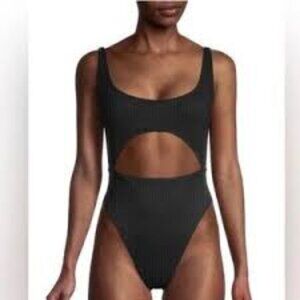 BCBG Generation Black Cut-Out Swim Suit Size‎ Small